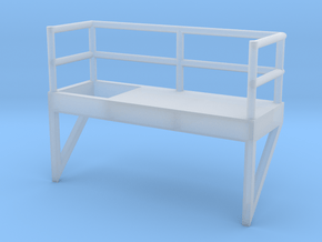 'N Scale' - 10' Ladder Platform - Right Side Openi in Tan Fine Detail Plastic