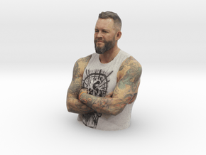 Mike Davenport - Heroes of Tattoo 150mm bust in Full Color Sandstone