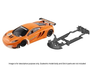 S09-ST3 Chassis for Scalextric McLaren GT3 SSD/LMP in White Processed Versatile Plastic