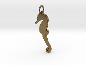 Seahorse in Polished Bronze