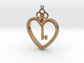 The Key To My Heart in Polished Brass