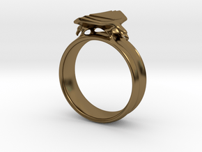 Eagle Ring Size 9 in Polished Bronze