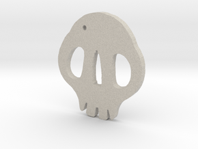 Skull Tsuba in Natural Sandstone