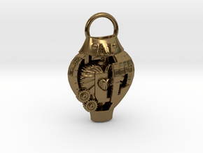 AI pendant in Polished Bronze