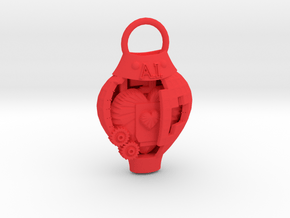 AI pendant in Red Processed Versatile Plastic