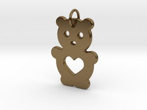 Teddy Bear in Polished Bronze