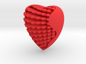 Heart in Red Processed Versatile Plastic