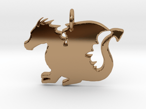 Baby Dragon in Polished Brass