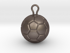 Soccer Ball 2016 in Polished Bronzed Silver Steel