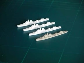 Italian destroyer "Soldati class" x 4 - 1:1800 sc in White Natural Versatile Plastic