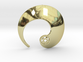Enso No.1 Pendant in 18k Gold Plated Brass