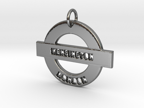 Kensington Sign in Fine Detail Polished Silver