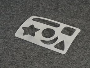 Pocket Stencil in Tan Fine Detail Plastic