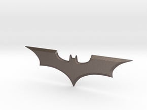 Batman Trilogy Batarang 12cm (4.75") in Polished Bronzed Silver Steel