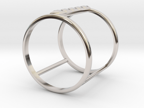 Model Double Ring B in Platinum