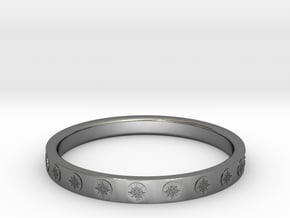 Ø0.687/Ø17.45 mm Maya Sun Ring  in Fine Detail Polished Silver