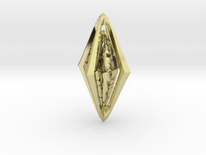 Rune Diamond in 18k Gold Plated Brass