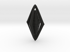 Rune Diamond in Black Natural Versatile Plastic