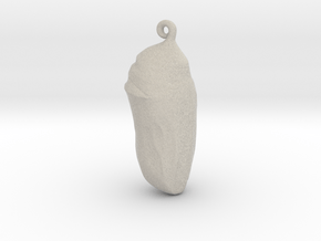 Monarch Butterfly Chrysalis - 3 inch (75mm) in Natural Sandstone