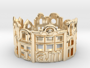 Amsterdam Ring - Gift for Traveler in 14K Yellow Gold: 5 / 49
