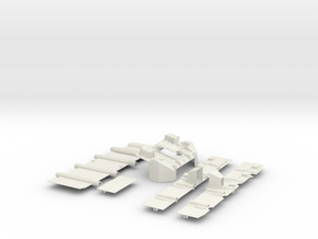 Stryker APC Bottom Kit(1:18 Scale) in White Natural Versatile Plastic