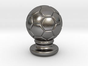 Soccer Ball Ornament in Polished Nickel Steel