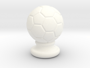 Soccer Ball Ornament in White Processed Versatile Plastic