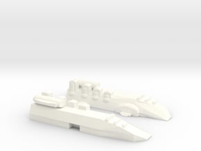 Small Destroyer in White Processed Versatile Plastic