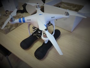Argo Drone - accessory / float for DJI Phantom in Black Natural Versatile Plastic