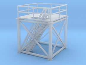 'HO Scale' - 10'x10'x10' Tower Top in Tan Fine Detail Plastic