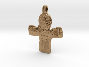 Crucifix Danish 10th century in Polished Brass