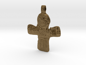 Crucifix Danish 10th century in Polished Bronze