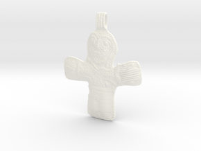 Crucifix Danish 10th century in White Processed Versatile Plastic