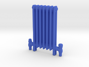Radiator Floor Mounted Scale model in Blue Processed Versatile Plastic