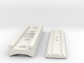 MHS compatible Starkiller Control Box(Xtra long) in White Natural Versatile Plastic