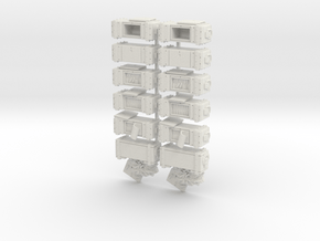 35mm - Ammo Boxes in White Natural Versatile Plastic