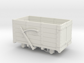 FR Wagon No. 118 7mm Scale in White Natural Versatile Plastic