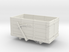 FR Wagon No. 130 7mm Scale in White Natural Versatile Plastic