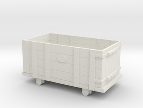 FR Four Plank Wagon 7mm Scale in White Natural Versatile Plastic