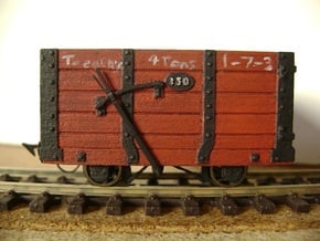 FR Wagon No. 130 5.5mm Scale in Tan Fine Detail Plastic