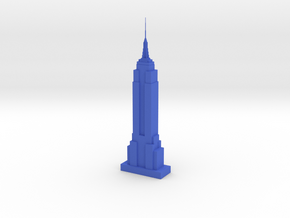 Empire State Building in Blue Processed Versatile Plastic
