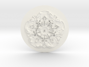 Cyma3D Glyph 'Two' in White Processed Versatile Plastic