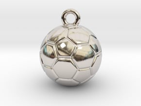Soccer Ball Earring in Platinum