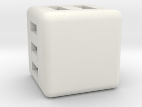Make your own Dice! in White Natural Versatile Plastic