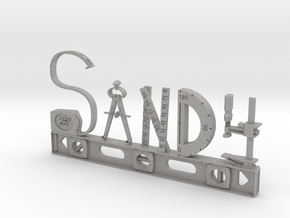 Sandy Nametag in Aluminum