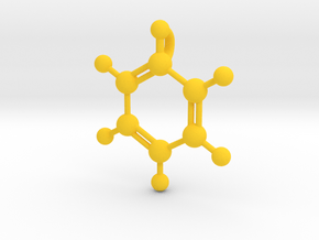 Benzene Pendant in Yellow Processed Versatile Plastic