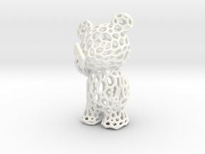 Phoneholic Bear - Pendant in White Processed Versatile Plastic