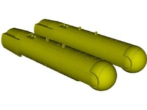 1/18 scale AN/AAQ-28 LITENING targeting pod x 2 in Tan Fine Detail Plastic