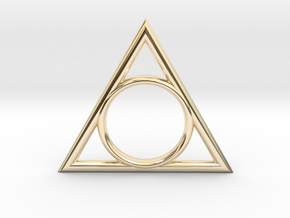  Ring The triangle II/ size 6 US (16.5 mm) in 14k Gold Plated Brass