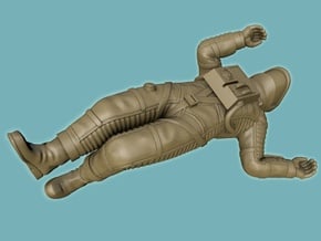 SF Astronaut Sleeping  Study (Thingiverse) in White Natural Versatile Plastic
